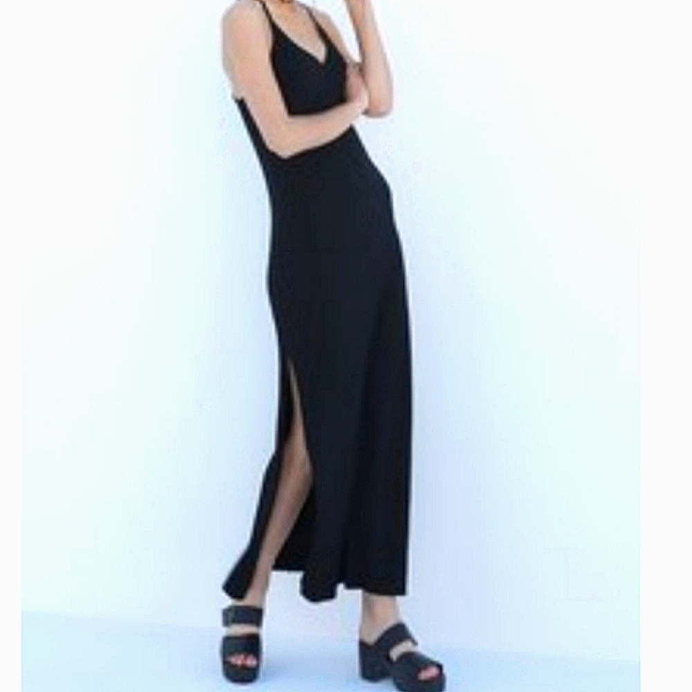 Double Zero Ribbed Maxi Dress w/ Slits